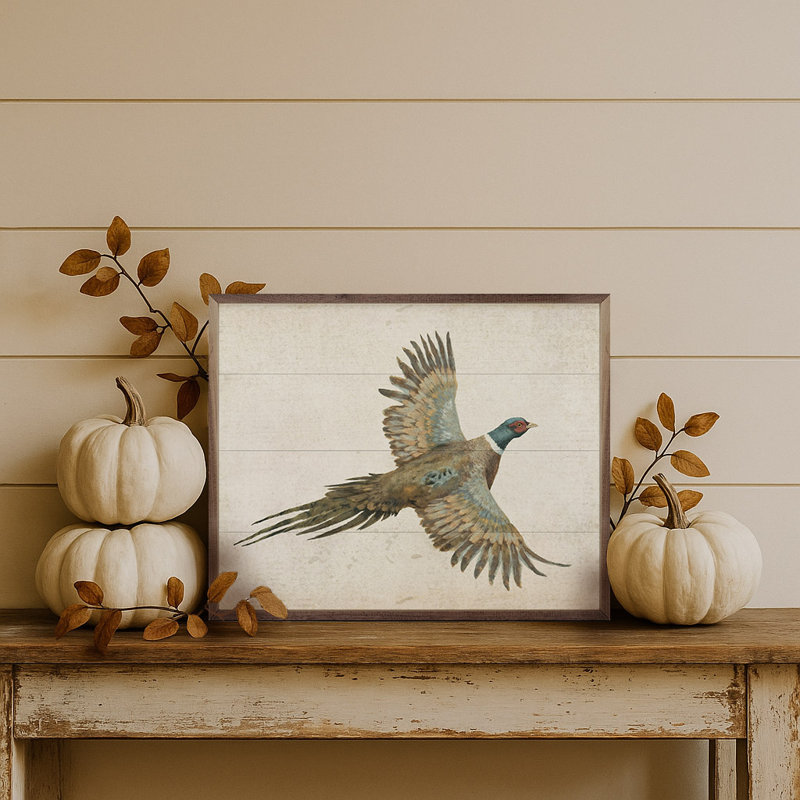 Pheasant, 8" H x 10" W