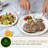 Compostable Disposable Paper Plates Combo and Utensil Set - 25 Sets
