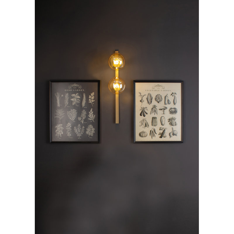 Sanjaya Plug-in Armed Sconce, Gold