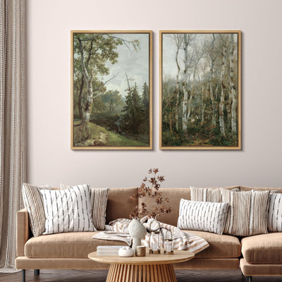 Rustic Countryside " Whimsical Wonderland Fantasy Forest " 2 - Pieces