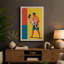 Sparring Athletes Art Deco - Wrapped Canvas-1892234406-1892234428