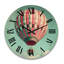 Horloge murale rétro ballon à air chaud paysage II - montgolfière en bois-1183815264