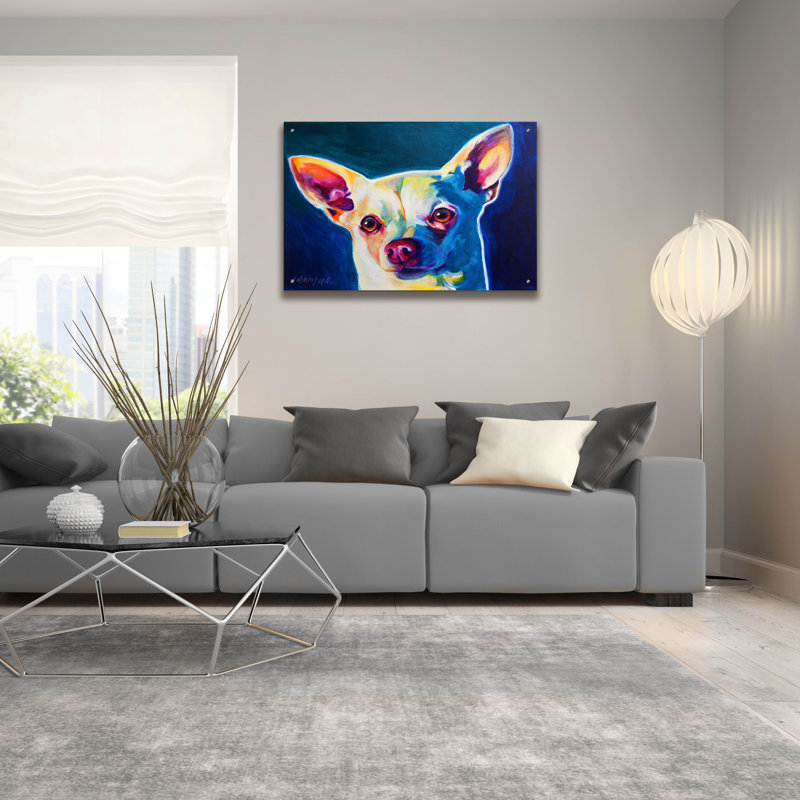 "Chihuahua - Coco" par Dawg Painter, H 24 po x l 36 po x P 0,2 po