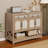 Balconera Farmhouse  47.2"  Entryway  Cabinet With 4 Doors & 2 Drawers Sideboard Buffet For Living Room Hallway-116989445