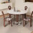 White Round Sintered Stone Dining table-160000524