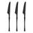 Solid Black Moderno Disposable Plastic Dinner Knives - 240 Knives