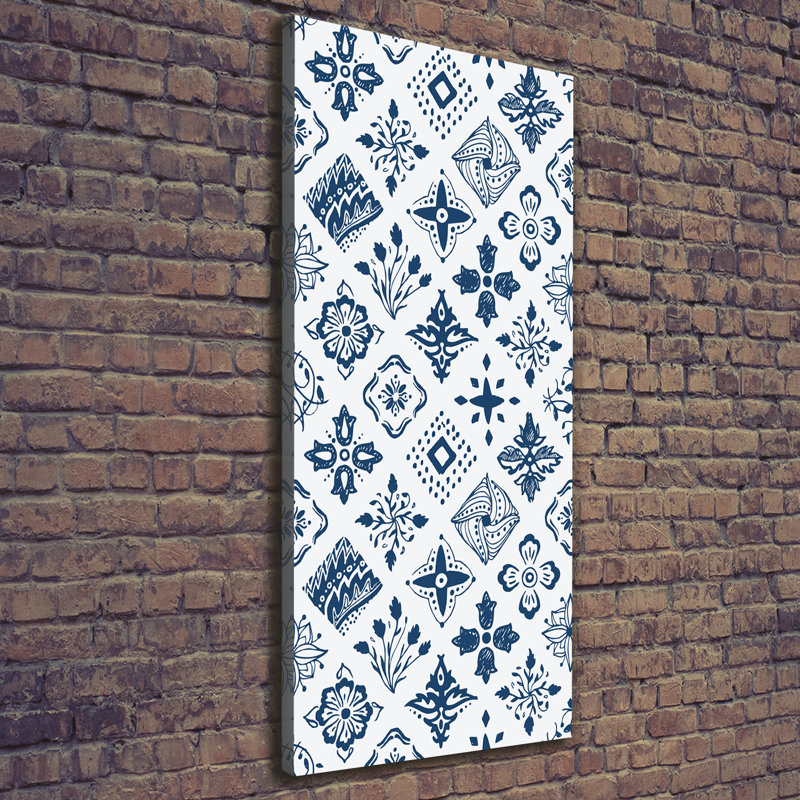 Floral 1 Piece Wrapped Canvas Wall Art