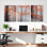Ensemble de 3 tableaux sur toile tendue représentant une forêt d'automne aux feuilles orangées, idéal pour décorer le salon, la chambre ou la maison.