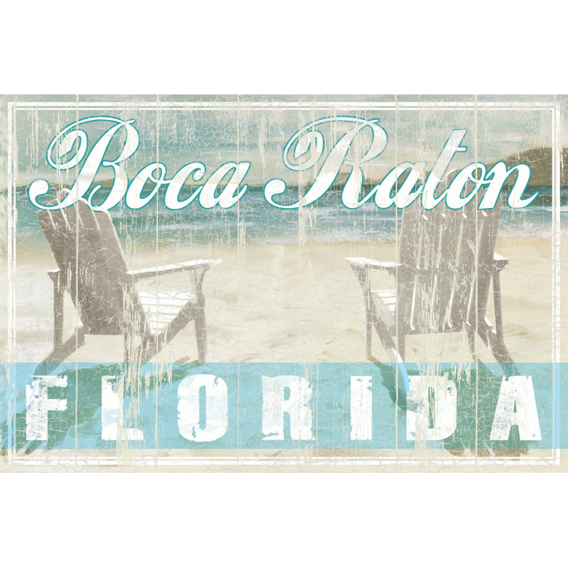 Living The Adir Chairs Boca Raton - Wrapped Canvas Print, 81cm H x 122cm W x 3.8cm D