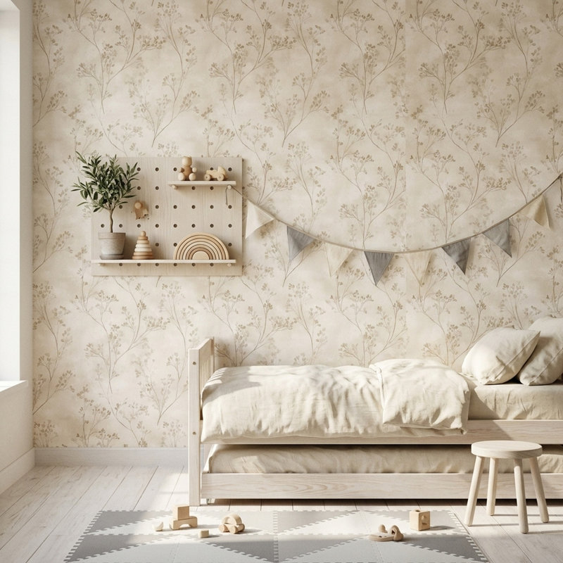 Papier peint sur fond blanc, Textured Non-Pasted