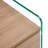 Nightstand With Drawer, Both Sides Are Transparent Tempered Glass
