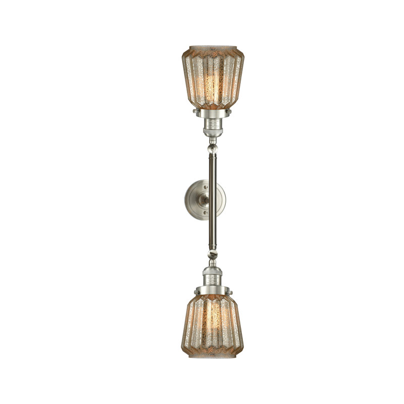 Vinson 2 - Light Dimmable Vanity Light, Brushed Satin Nickel, Mercury