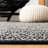 Phillis Vintage Leather Hand Woven Leather/Cotton Geometric Rug in Light Gray/Gray-112836603