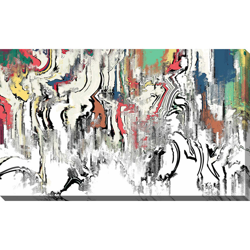 « fusion painting », reproduction de peinture à l’acrylique sur toile tendue, H 18 po x l 30 po x P 1 po