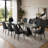 Faux Leather Upholstered Solid Back Side Chair-160234907