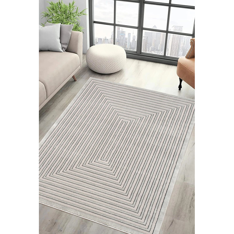 Nora Rug Grey, Round 170 cm