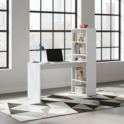 Jagger L-Shaped Solid Wood Base Writing Desk
