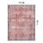 Labarbera Machine Washable Red/Gray Non-Slip Backing Area Rug-1331030546