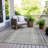 Machine Washable Indoor/Outdoor Xhevrie Gray Rug-333925797