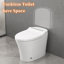 Toilette de salle de bain avec siège chauffant et double chasse d'eau à énergie 360