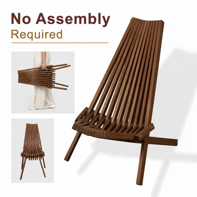 Chaise d'extérieur pliante Lashawn
