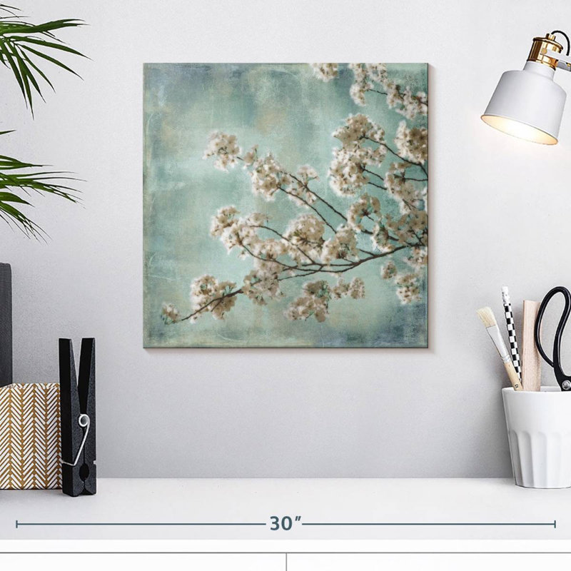 Fleurs Harnek Aqua I, H 16 po x l 16 po