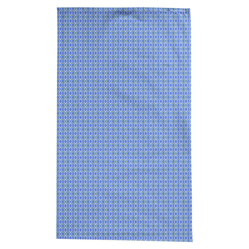 Nappe arrow losanges Leffel, Bleu / vert