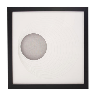 Dimensional Paper Circle Shadowbox Art