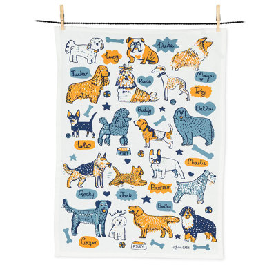 Serviette à thé Dogs With Name