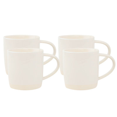 Canvas Home Shell Bisque Porcelain Coffee Mug 10oz