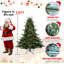 Arbre de Noël pleine forme avec support en métal-117479394-117479392