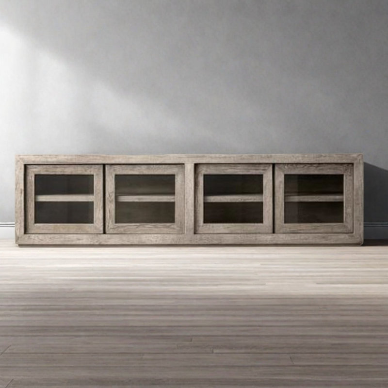 Meuble télé américain simple, Gris