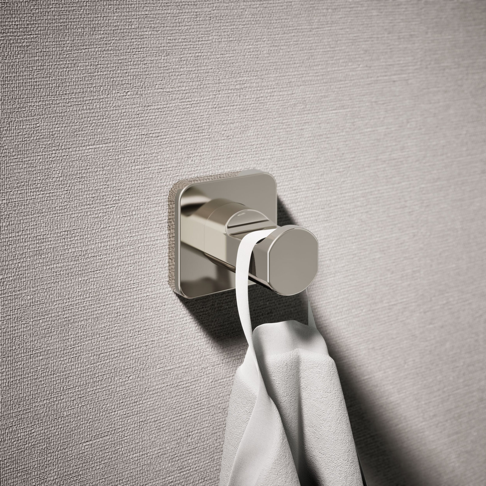 Parallel Robe Hook, Polished Nickle