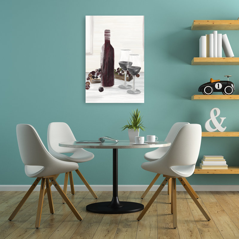 «Classic Wine Still Life Classic Elegant Modern Fruit», art mural, 36" H x 24" W