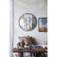 D31.5X0.5 "Miroir rond Theodor avec design industriel et cadre en métal pour la décoration murale