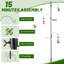 93Inch Black Bird Feeding Station 4 Hooks