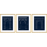 Blue Arch Figure 6, 4 & 5 Giclee Print by David Phoenix