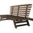 Outdoor Daybed With Adjustable Sides - Protected Cushions, Brown/gray Patio Multifunctional Use And Style Gray Brown Finish