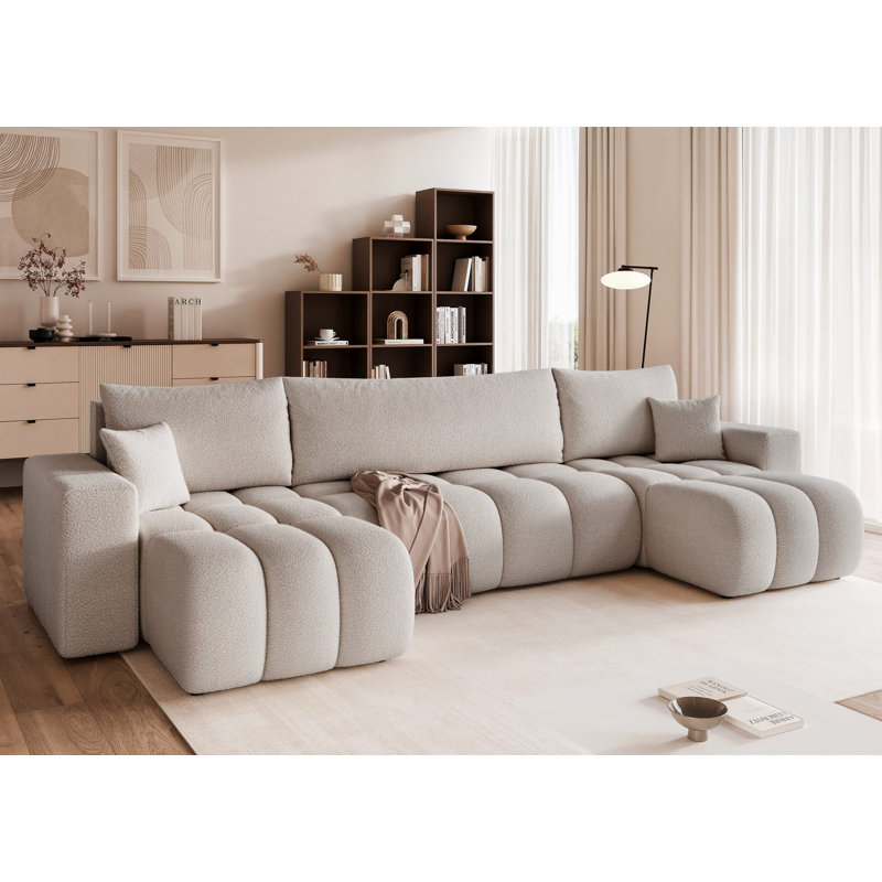 5 Seater Sofa Bed, Grey