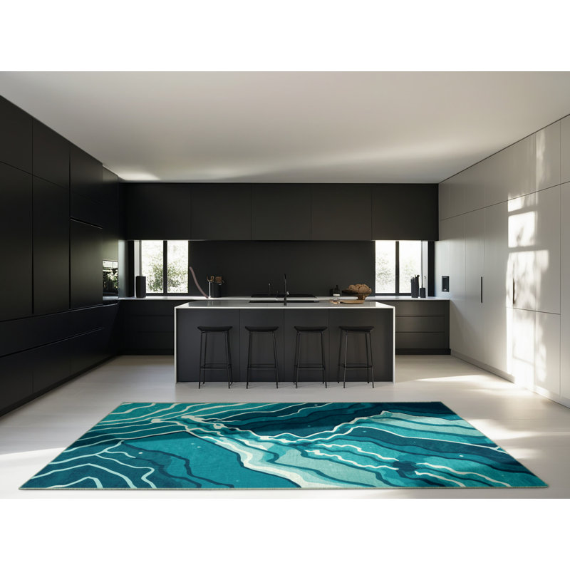 Tapis moelleux moelleux d'inspiration mondiale Temaraia, 2 x 5