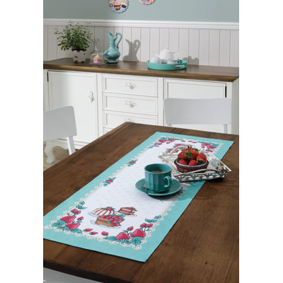 Strawberries 14x40 Table Runner