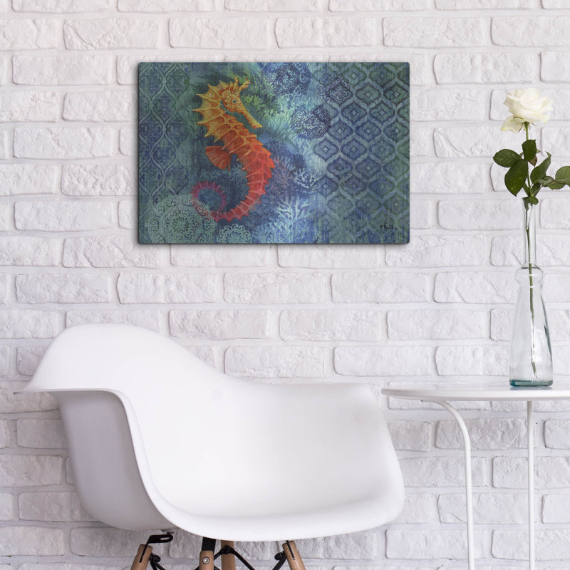«Seahorse Batik» par Paul Brent, H 16 po x l 24 po