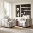 Parker Farmhouse 33'' W Upholstered Swivel Accent Armchair with Solid Wood Base