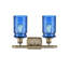 Éclairage pour meuble-lavabo à intensité réglable en laiton antique 2 lumières Wingo-47748949-107619859-107619869