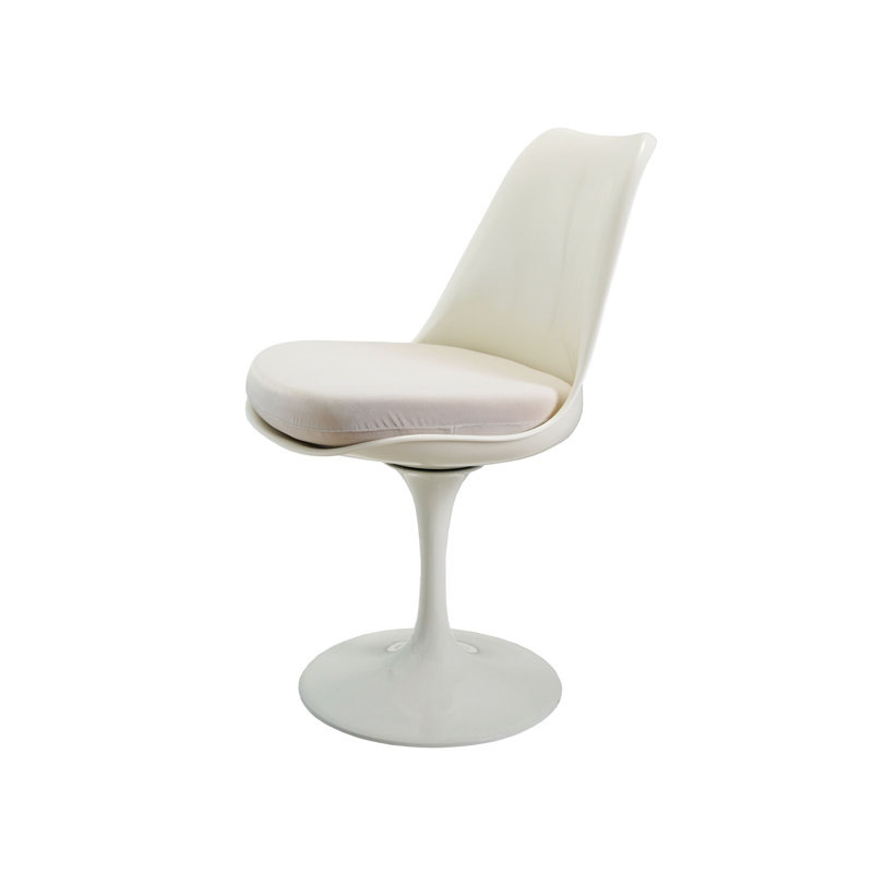 Chaise pivotante tulipe avec coussin amovible