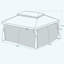 4m x 2.9m Steel Gazebo