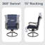 Ensemble de 2 chaises de patio pivotantes et pivotantes toutes saisons-939420677