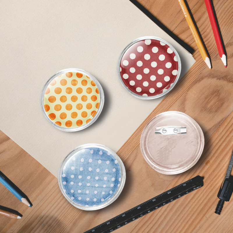 Ensemble de 100 badges en acrylique Vidaxl