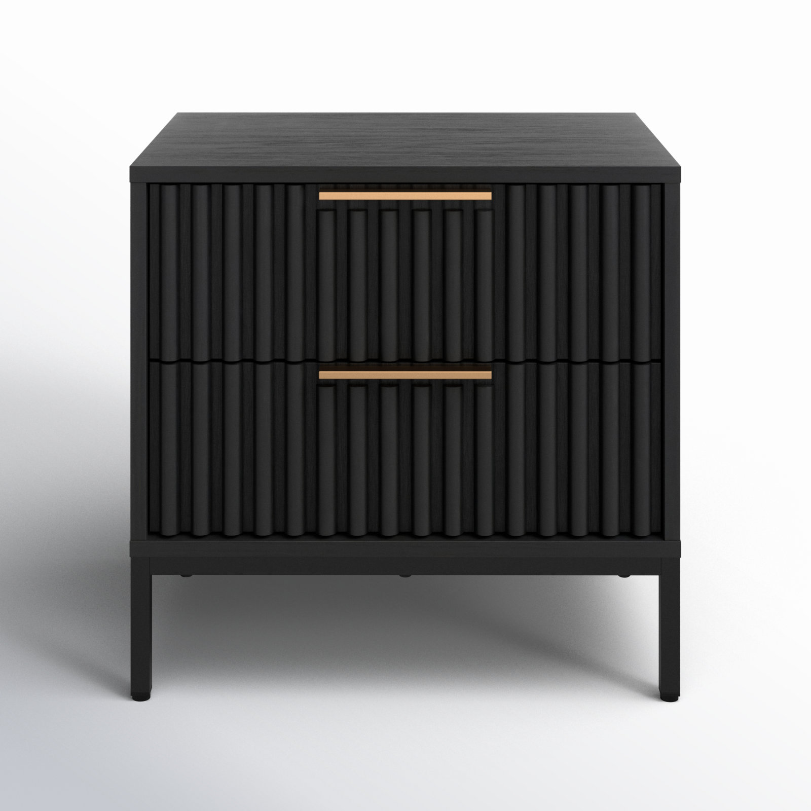 Burgess Nightstand, Black/Black