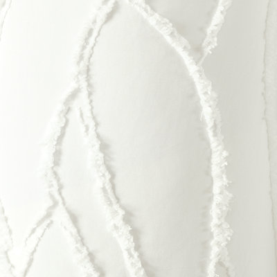Aatifa Shower Curtain Soft White Single 72x72